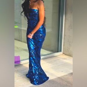 Pretty Blue Prom Dress